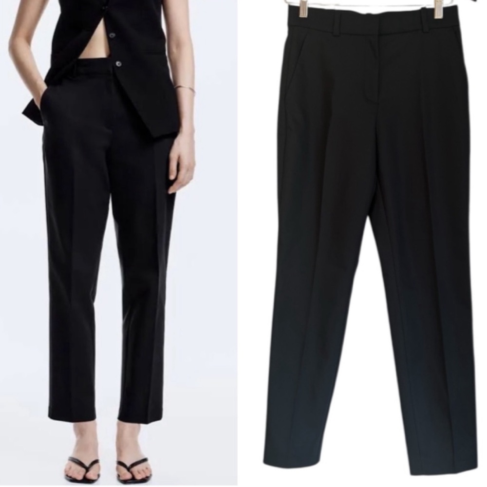H&M Brand New Women’s Navy Blue Cotton Blend Dress Pants- Size 4